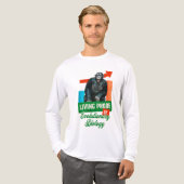 Grappige evolutionaire biologie chimpansee humor Tri-Blend shirt (Voorkant)