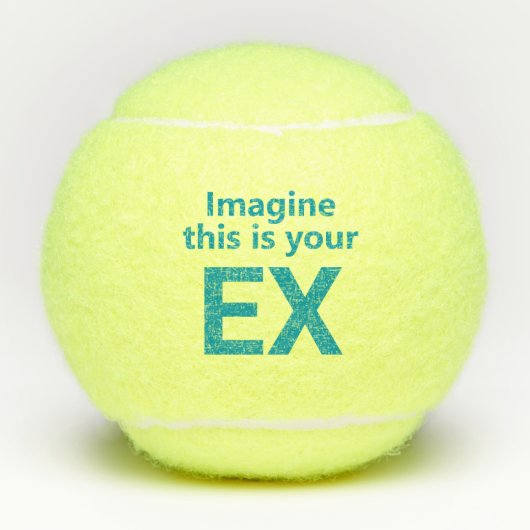 Grappige Ex-Echtgenoot Tennisballen (Voorkant)