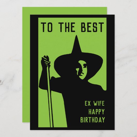 Grappige ex vrouw geschenken (Voorkant / Achterkant)