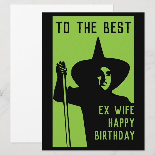 Grappige ex vrouw geschenken (Voorkant / Achterkant)