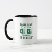 Grappige Excel SpreadSheet Coffee Mok voor Account (Links)