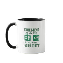 Grappige Excel Spreadsheet koffiemok voor accounta