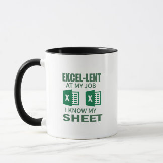 Grappige Excel Spreadsheet koffiemok voor accounta Mok