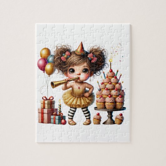 Grappige Excentrieke Kabouter Verjaardag Legpuzzel (Verticaal)