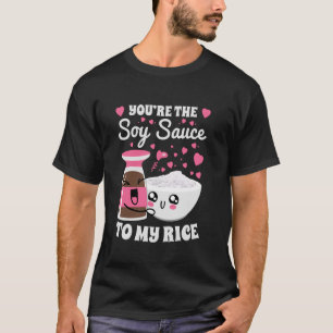 Grappige extra rijst liefhebber met sojasaus voor t-shirt