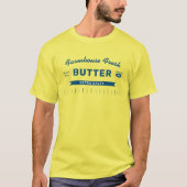 Grappige "Extra Zoute" Boter Stok Geel Aangepast T-shirt (Voorkant)
