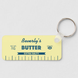 Grappige Extra Zoute Vintage Stok Boter Sleutelhan Sleutelhanger