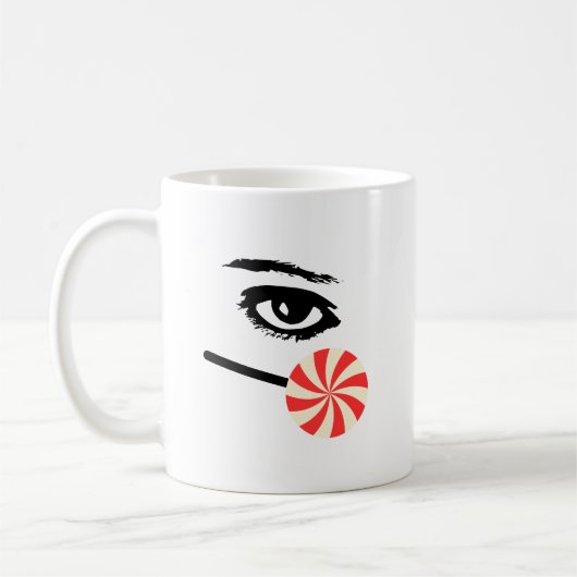Grappige Eye Candy Mok voor Mannen (Links)
