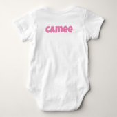 Grappige Eye Chart Lees mijn Luier Baby Bodysuit (Achterkant)