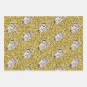 Grappige ezel, cadeaupapier, inpakpapier vel (Voorkant 3)