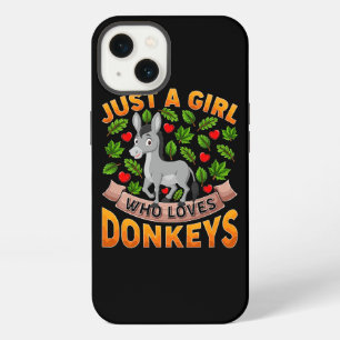 Grappige Ezel Dierenliefhebber Gewoon Een Meisje D iPhone 13 Hoesje