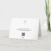 Grappige ezel "Ik mis je" Blank Bedankkaart (Achterkant)