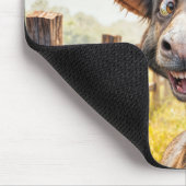 Grappige ezel met een rietje Pet Muismat (Hoek)