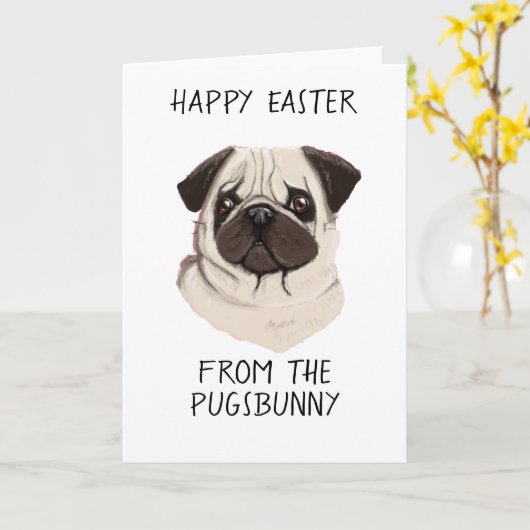 grappige ezel met taardepot kaart (Gele Bloem)