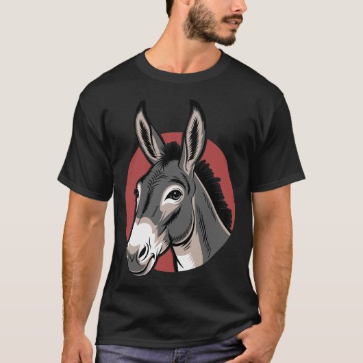 Grappige Ezel Muilezel T-shirt (Voorkant)