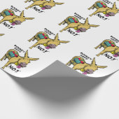 Grappige ezel zegt nee! cadeaupapier (Hoek)