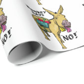 Grappige ezel zegt nee! cadeaupapier (Rol Hoek)