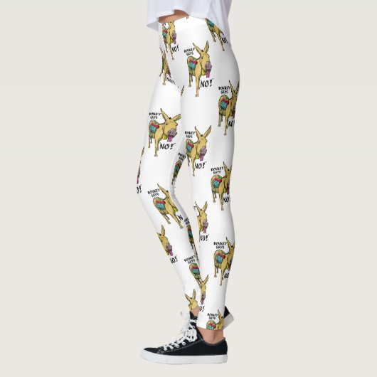 Grappige ezel zegt nee! leggings (Links)