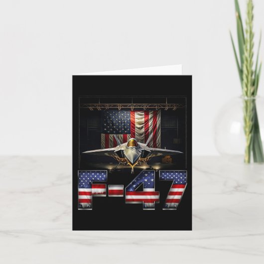 Grappige F47-jager Jet Trump Kaart (Voorkant)