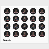 Grappige F47-jager Jet Trump Ronde Sticker (Vel)