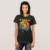 Grappige F Awk F Kip F Caw F Haan Grappig Retro Cl T-shirt (Voorkant volledig)