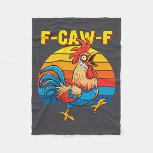 Grappige F Awk F Kip F Caw F Haan Pun Retro Cl Fleece Deken