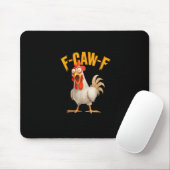 Grappige F-Awk-F Kip F-Caw-F Haan Pun Retro Vi Muismat (Met muis)