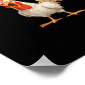Grappige F-Awk-F Kip F-Caw-F Haan Pun Retro Vi Poster (Hoek)
