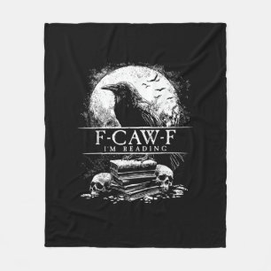 Grappige F-Caw-F Boeken Schedels Gotisch Fleece Deken