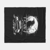 Grappige F-Caw-F Boeken Schedels Gotisch Fleece Deken (Voorkant (Horizontaal))