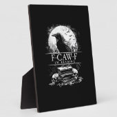 Grappige F-Caw-F Boeken Schedels Gotisch Fotoplaat (Zijkant)
