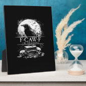 Grappige F-Caw-F Boeken Schedels Gotisch Fotoplaat (Zijkant)