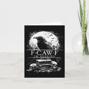 Grappige F-caw-f Boeken Schedels Gotisch Kaart