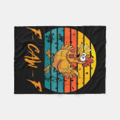 Grappige F-caw-f Chicken Shirten, Sunset Fcawf Fleece Deken (Voorkant (Horizontaal))