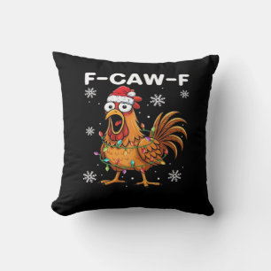 Grappige F-Caw-F Kerstkip Klassieker Kussen