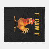 Grappige F-Caw-F Kip Creatieve Casual Fleece Deken (Voorkant (Horizontaal))