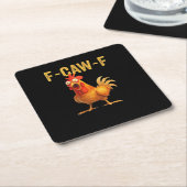Grappige F Caw F Kip Creatieve Casual Ontwerp Kartonnen Onderzetters (Schuin)