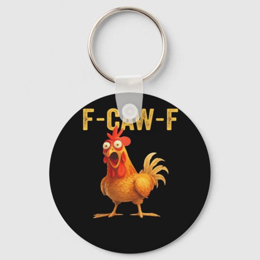 Grappige F-Caw-F Kip Creatieve Casual Sleutelhanger (Voorkant)