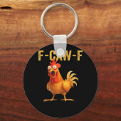 Grappige F-Caw-F Kip Creatieve Casual Sleutelhanger (Voorkant)
