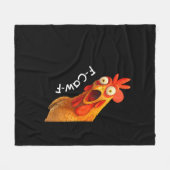 Grappige F-Caw-F Kip F-Caw-F Kip Creatieve Cas Fleece Deken (Voorkant (Horizontaal))