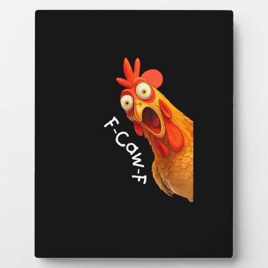 Grappige F-Caw-F Kip F-Caw-F Kip Creatieve Cas Fotoplaat (Voorkant)
