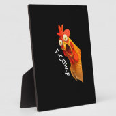 Grappige F-Caw-F Kip F-Caw-F Kip Creatieve Cas Fotoplaat (Zijkant)