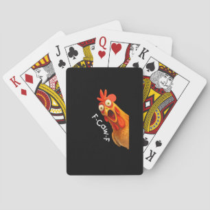Grappige F-Caw-F Kip F-Caw-F Kip Creatieve Cas Pokerkaarten