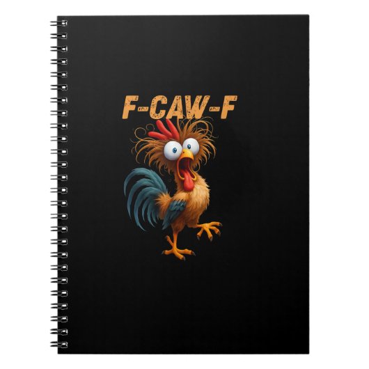 Grappige F-Caw-F Kip F-Caw-F Kip Esthetisch Ca Notitieboek (Voorkant)