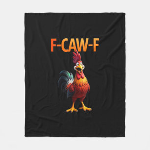 Grappige F-Caw-F Kip F-Caw-F Kip Gothic Vinta Fleece Deken