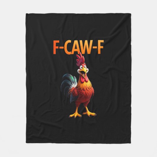 Grappige F-Caw-F Kip F-Caw-F Kip Gothic Vinta Fleece Deken (Voorkant)