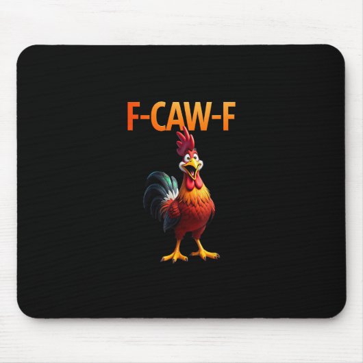 Grappige F-Caw-F Kip F-Caw-F Kip Gothic Vinta Muismat (Voorkant)