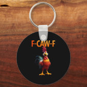 Grappige F-Caw-F Kip F-Caw-F Kip Gothic Vinta Sleutelhanger (Voorkant)