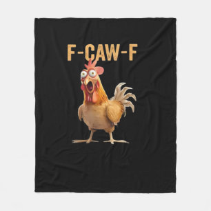 Grappige F-Caw-F Kip F-Caw-F Kip Grappige Trendy Fleece Deken