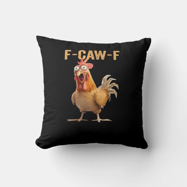 Grappige F-Caw-F Kip F-Caw-F Kip Grappige Trendy Kussen (Voorkant)
